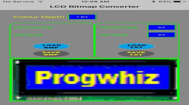 LCD Bitmap Converter for iOS