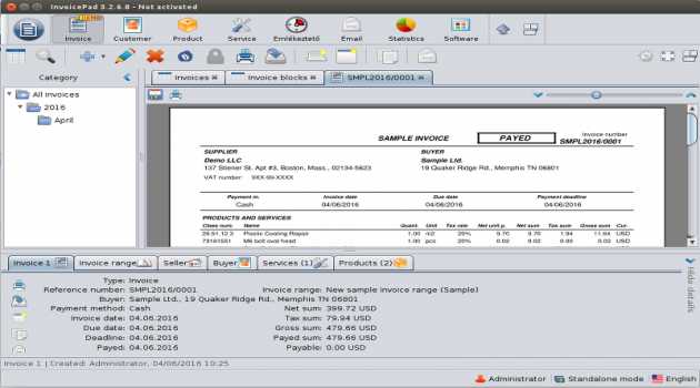 InvoicePad 3 for Linux 32 bit