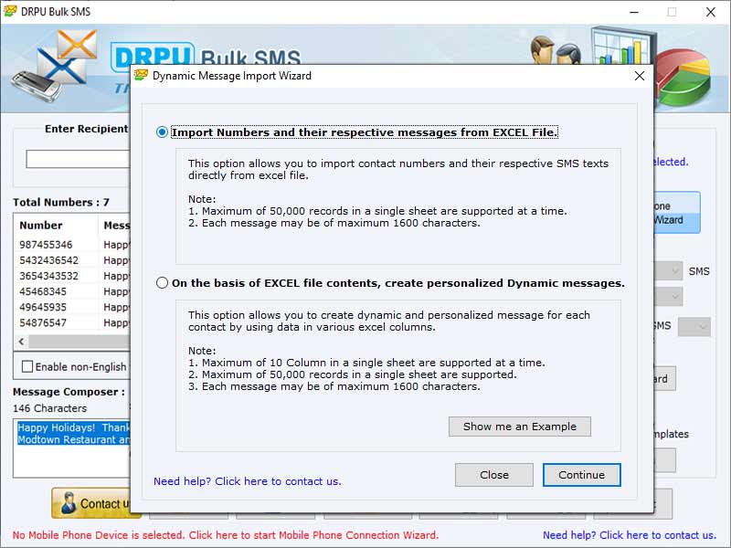 GSM Mobile Phone SMS Messaging Tool