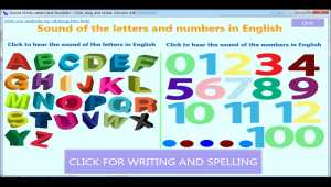 Sound of Letters and Numbers in English