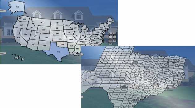 U.S. Map in Flash
