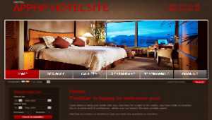 X-Brown Template for ApPHP Hotel Site